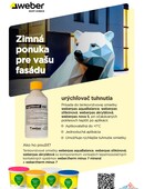 Zimná ponuka urýchľovač tuhnutia leták