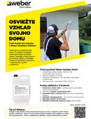 Čistenie fasády pomocou produktu Weber čistič fasády