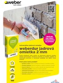 weberdur jadrová omietka 2mm - Univerzálna jadrová omietka