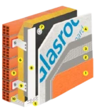 Detail prevetrávaného fasádneho systému Detail prevetrávaného fasádneho systému