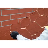 Odstránenie šablóny Odstránením šablóny sa v omietke vytvorí imitácia tehly