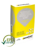weberfloor fiber - Samonivelačná podlahová hmota na báze cementu, vystužená vláknom