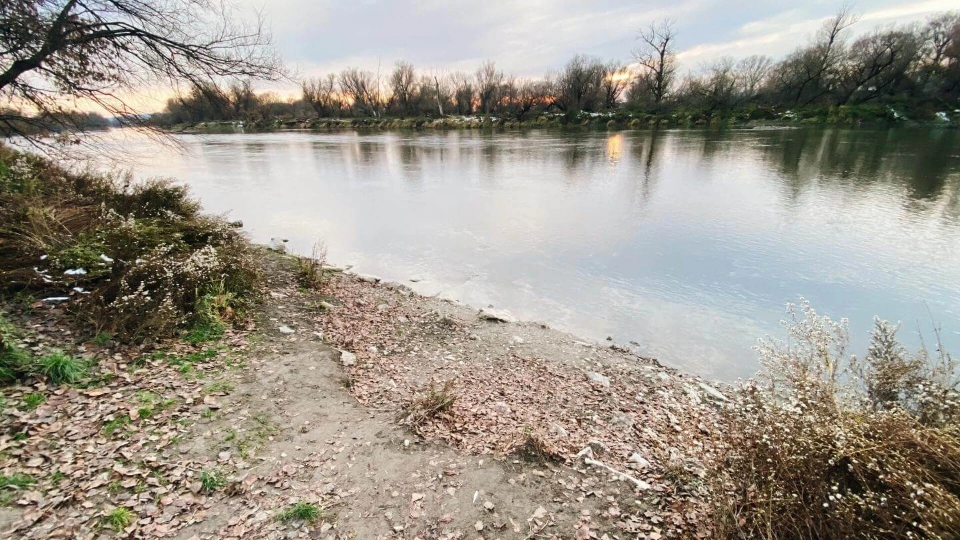 Malá pláž pri rieke Morava