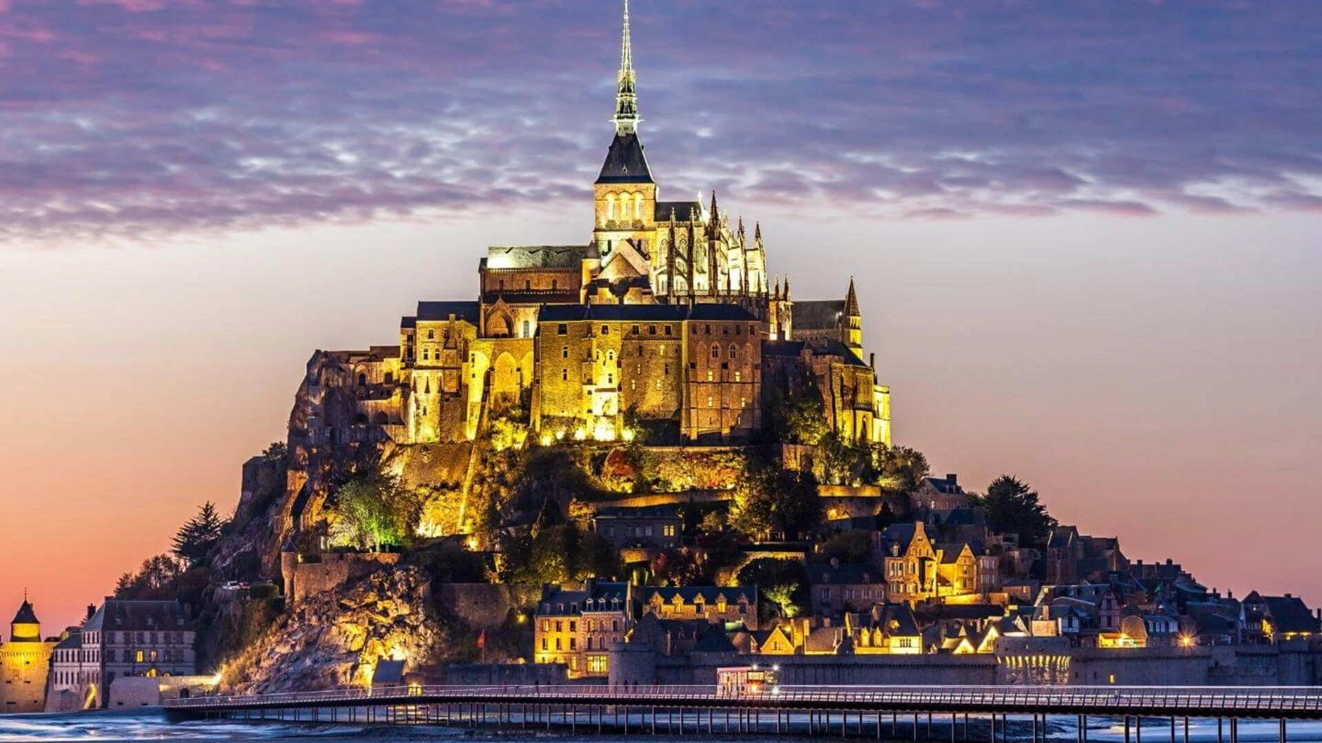 Opátstvo na ostrove Mont Saint-Michel