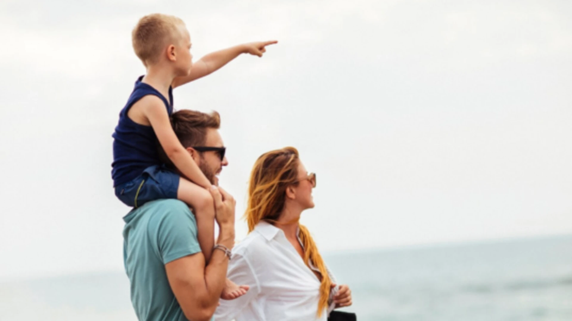 Rodinná dovolenka pri mori.