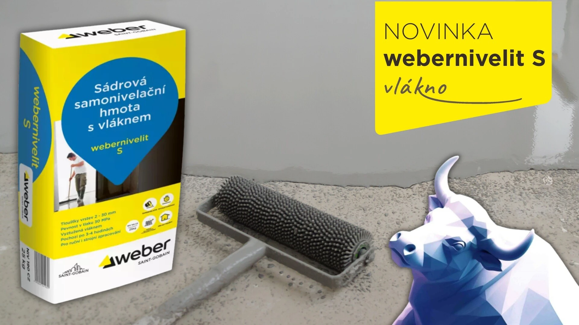 Nový webernivelit S s vláknom