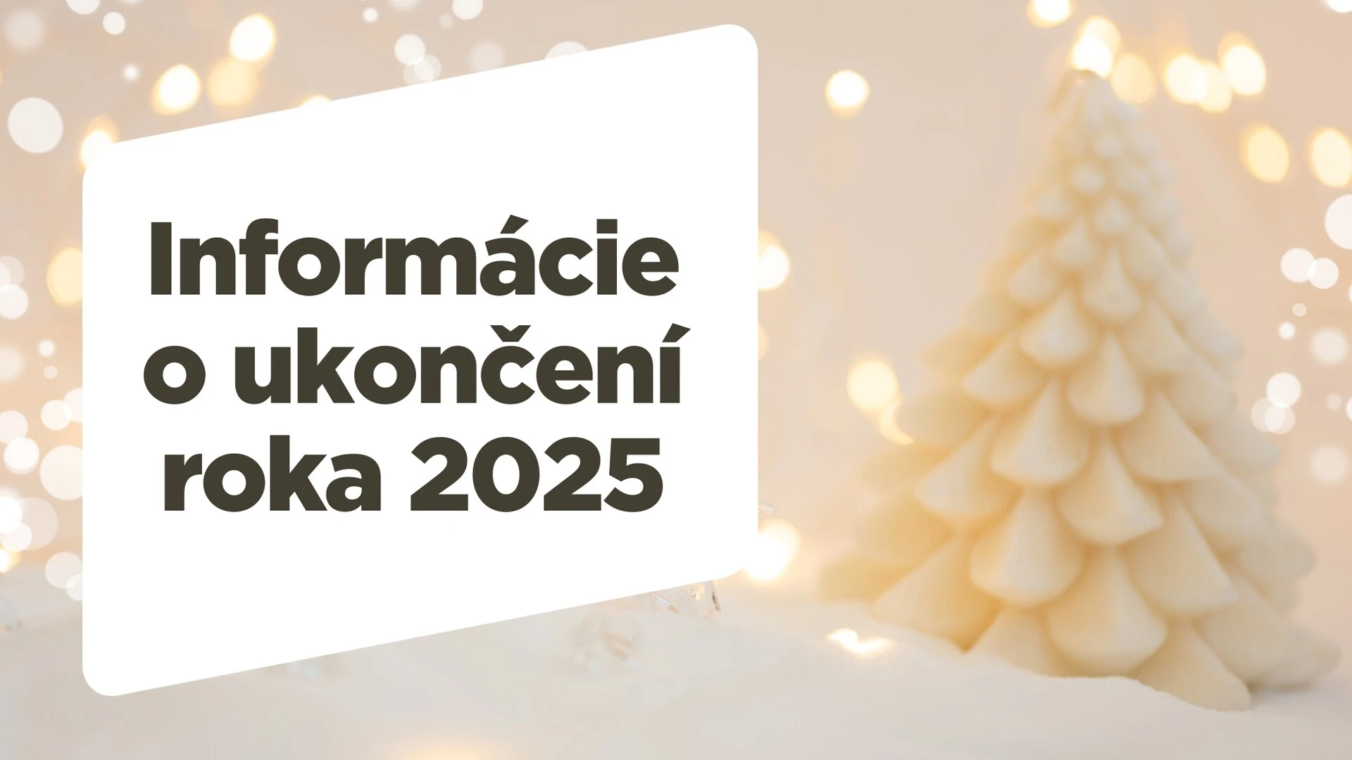 Banner ku koncu roka 2025