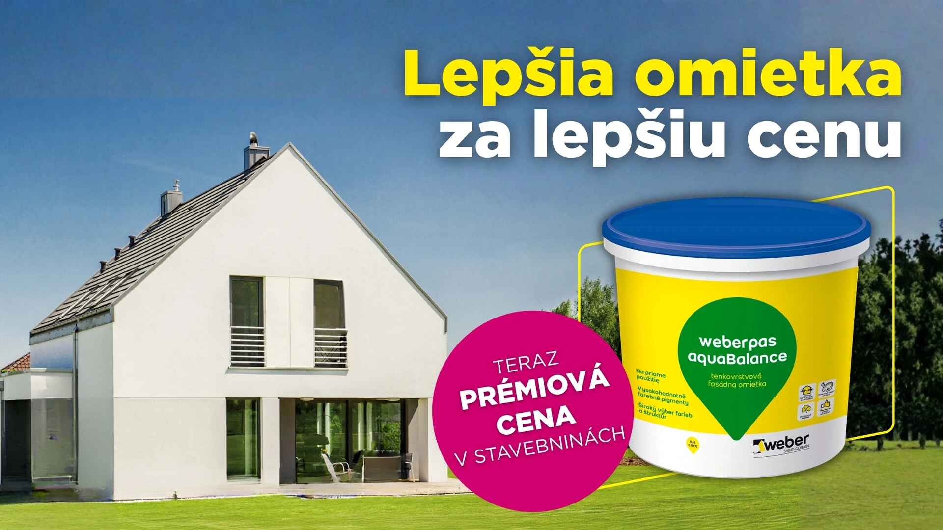 Banner k jarnej akcii na omietku Weber 2026