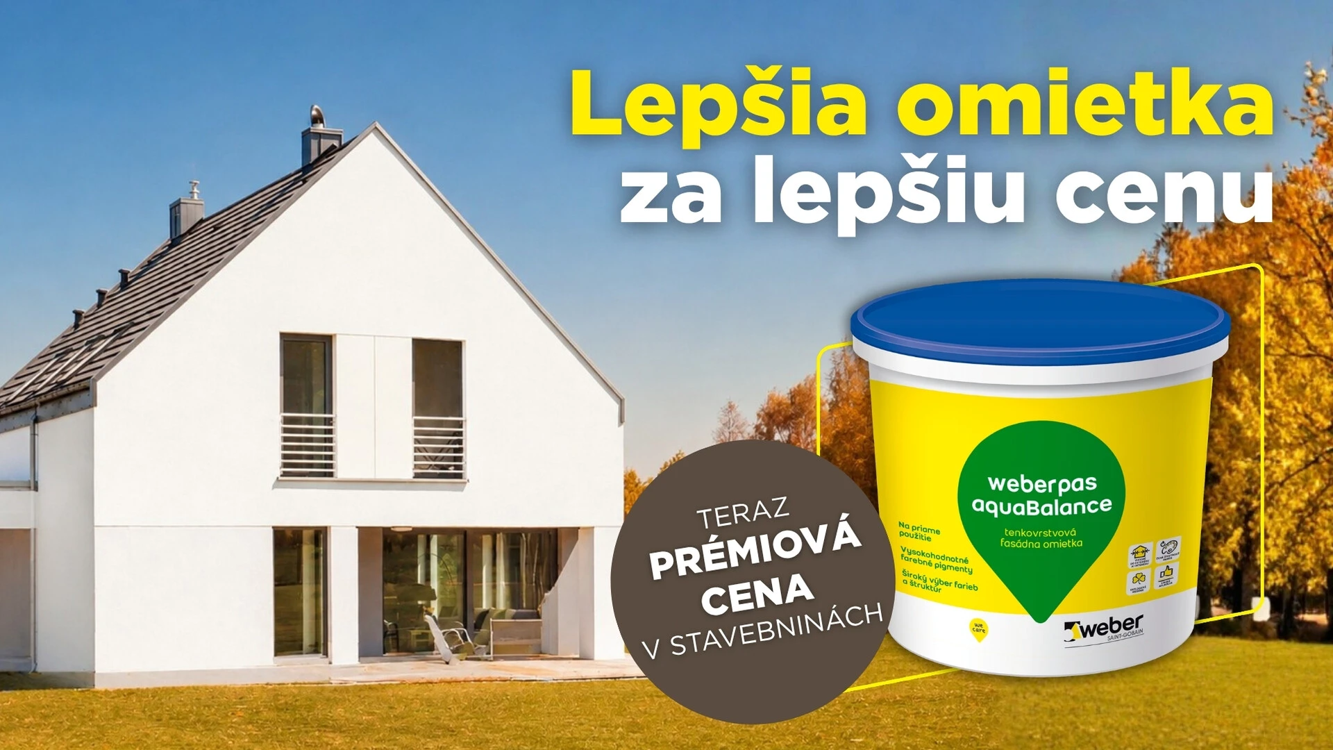 Jesenná akcia Weber 2026 - Lepšia omietka za lepšiu cenu