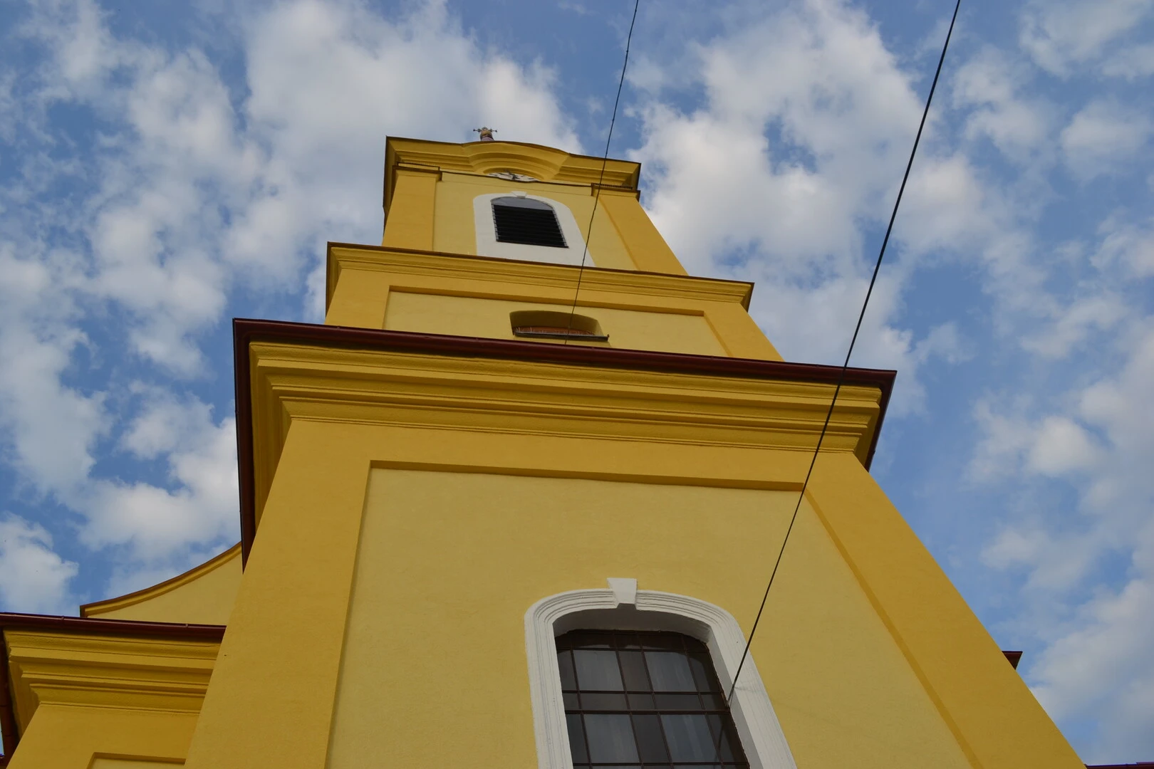 Veža kostola Tvrdošovce po rekonštrukcii