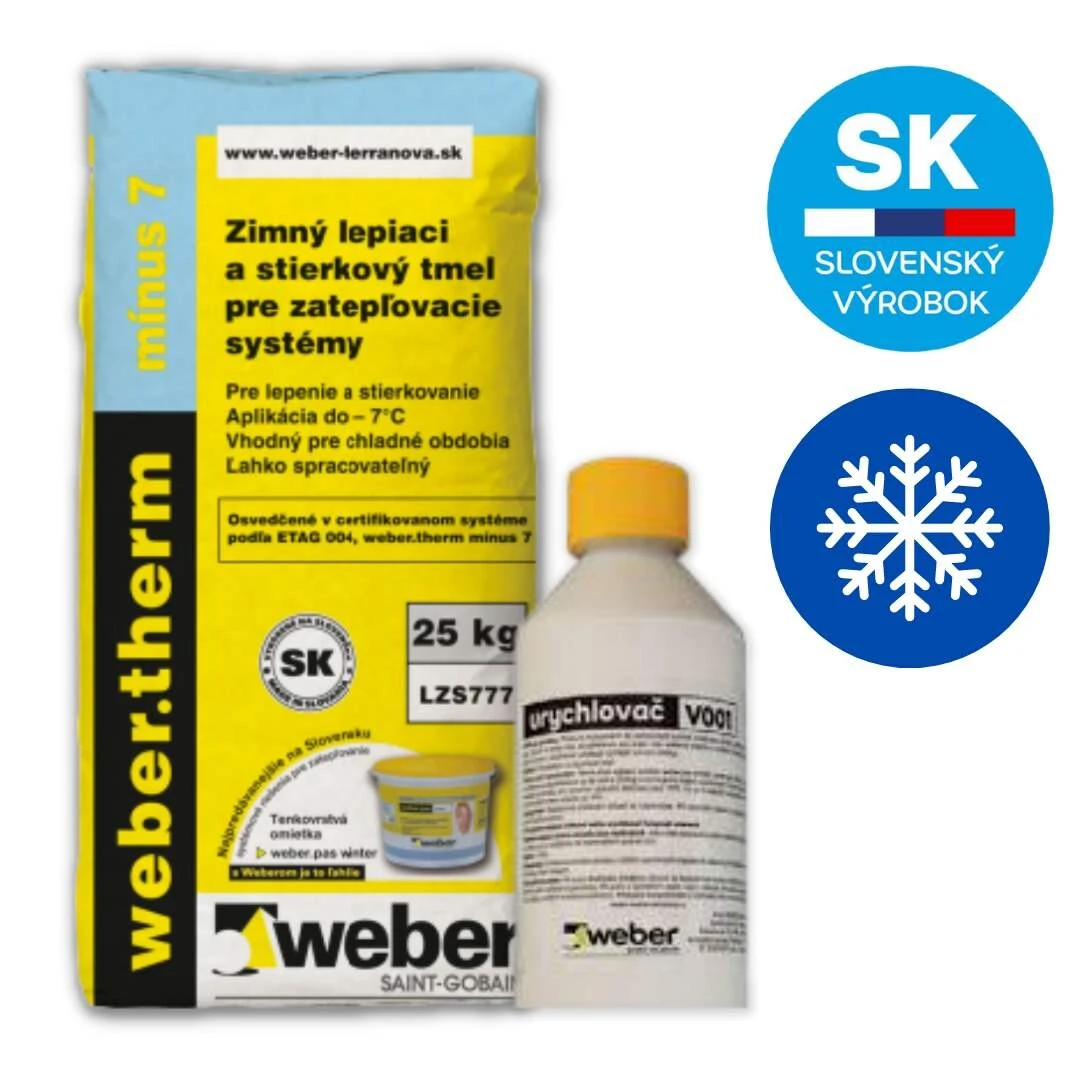 webertherm mínus 7 a urýchľovač tuhnutia