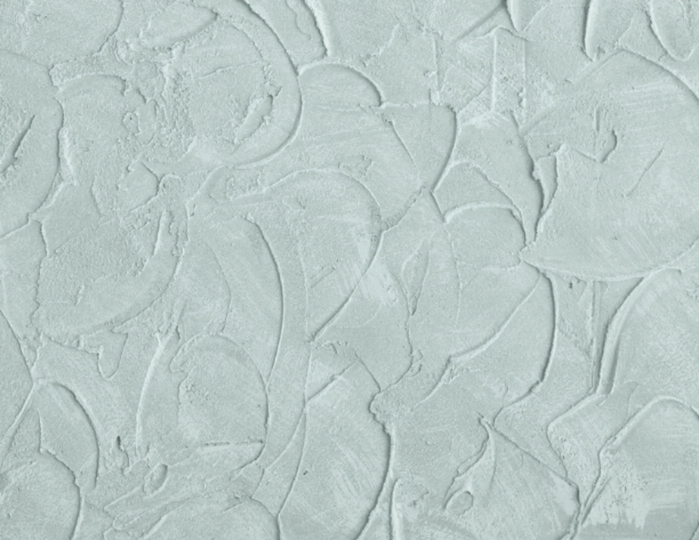 Reliéfny štuk omietky v mentolovej farbe.