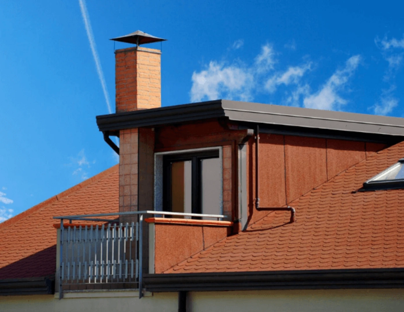 Zrekonštruované podkrovie s balkónom.