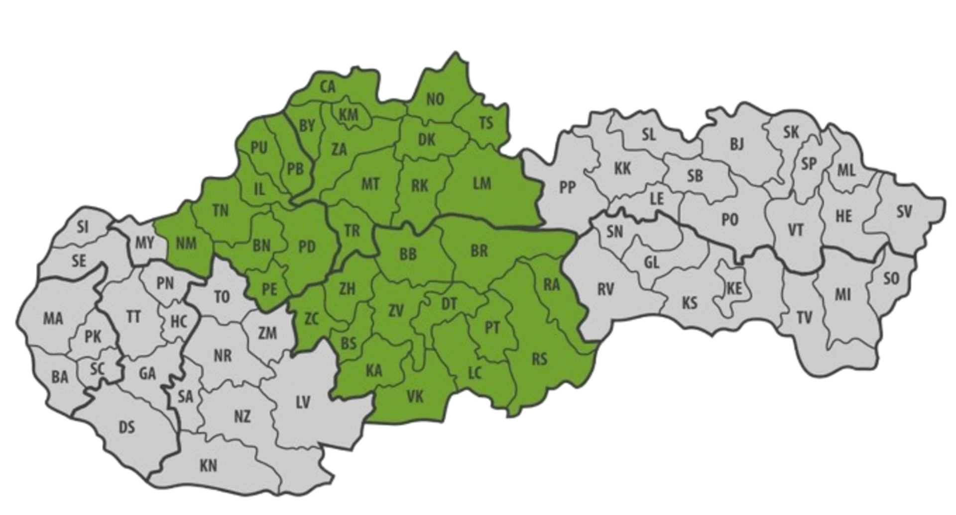 Weber mapa - OTP Stred