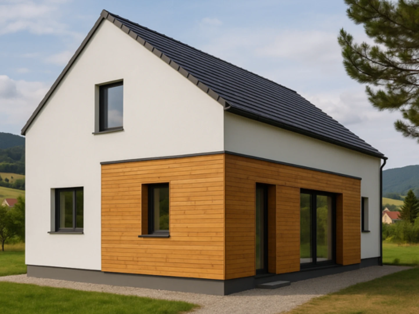 Biela fasáda je symbolom čistoty, elegancie a moderného vzhľadu