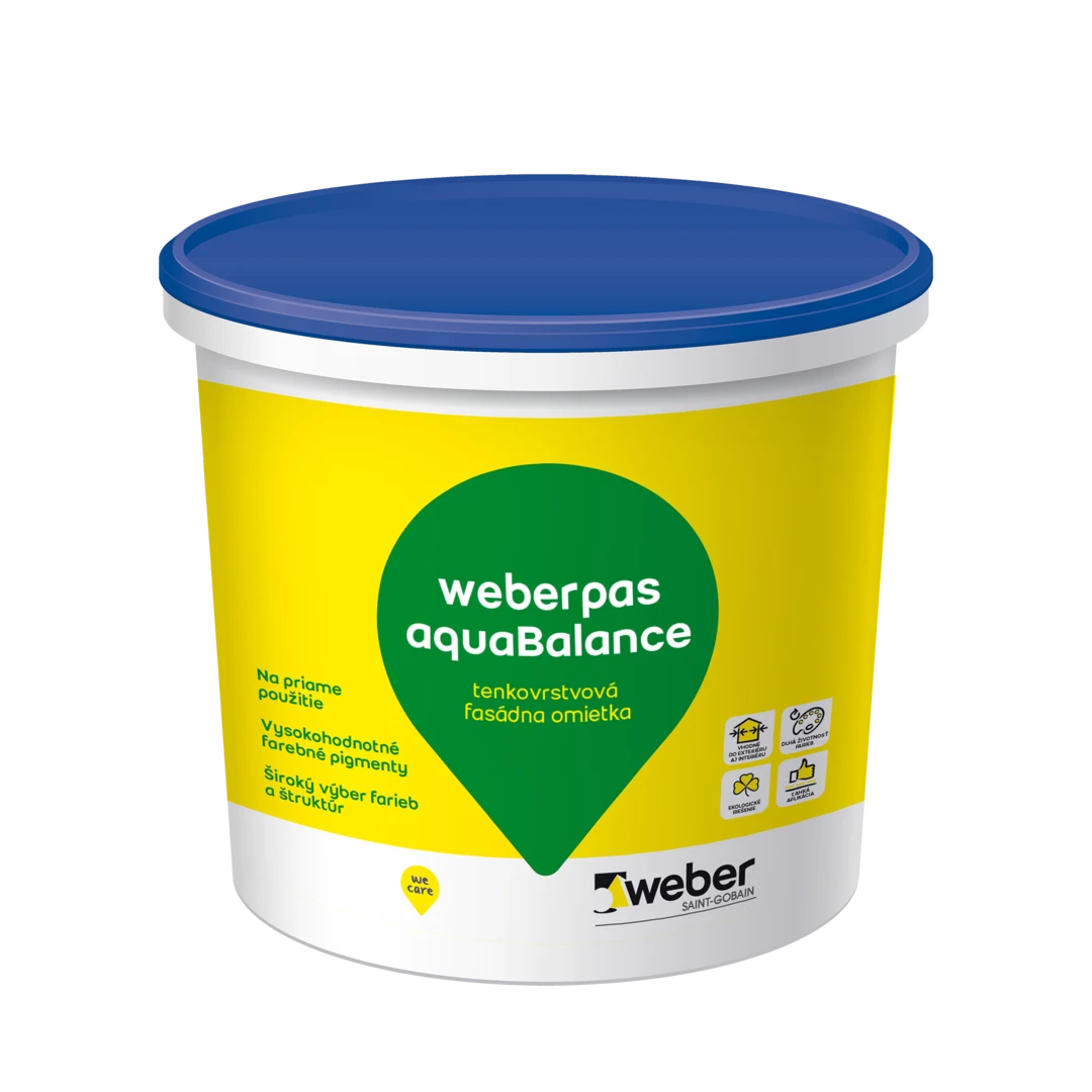 weberpas aquaBalance - Inovatívna fasádna omietka