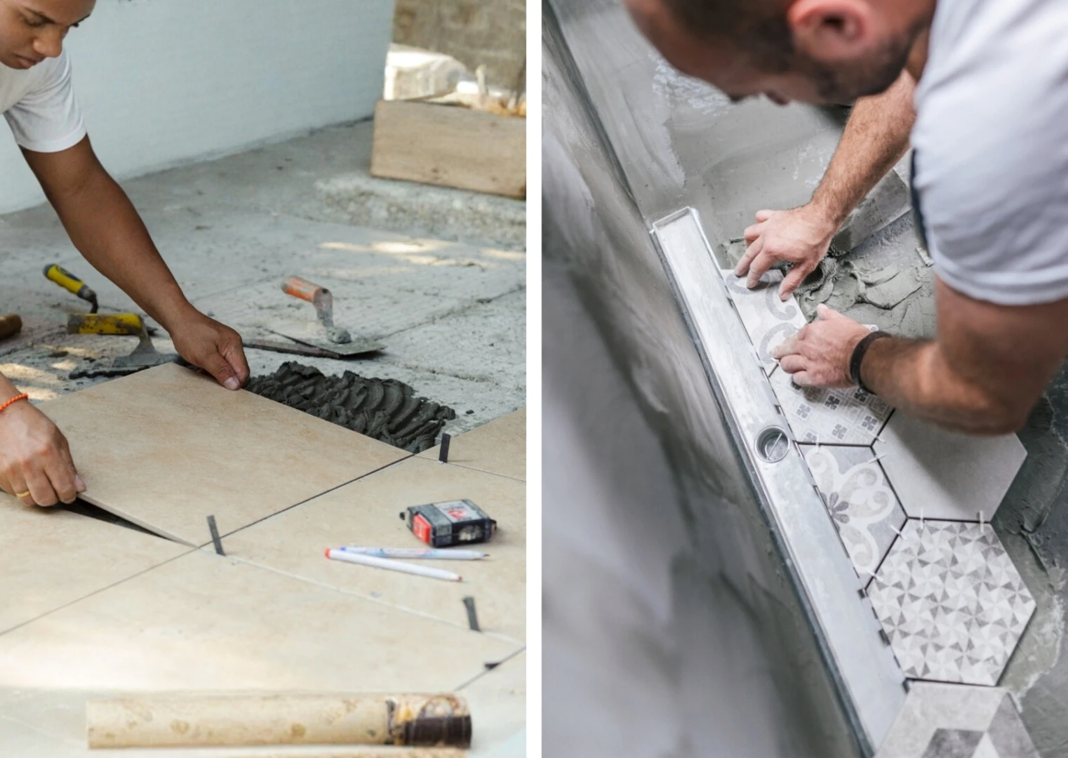 Lepenie obkladov a dlažieb v exteriéri a interiéri