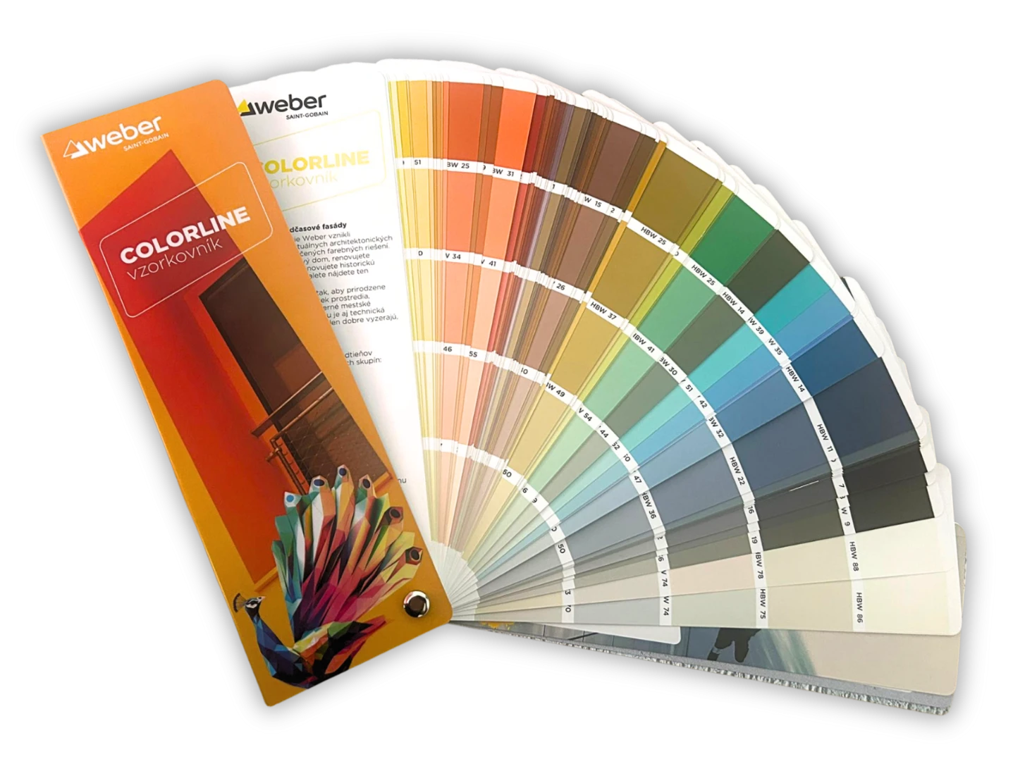 Nový vzorkovník weber colorline - vejár