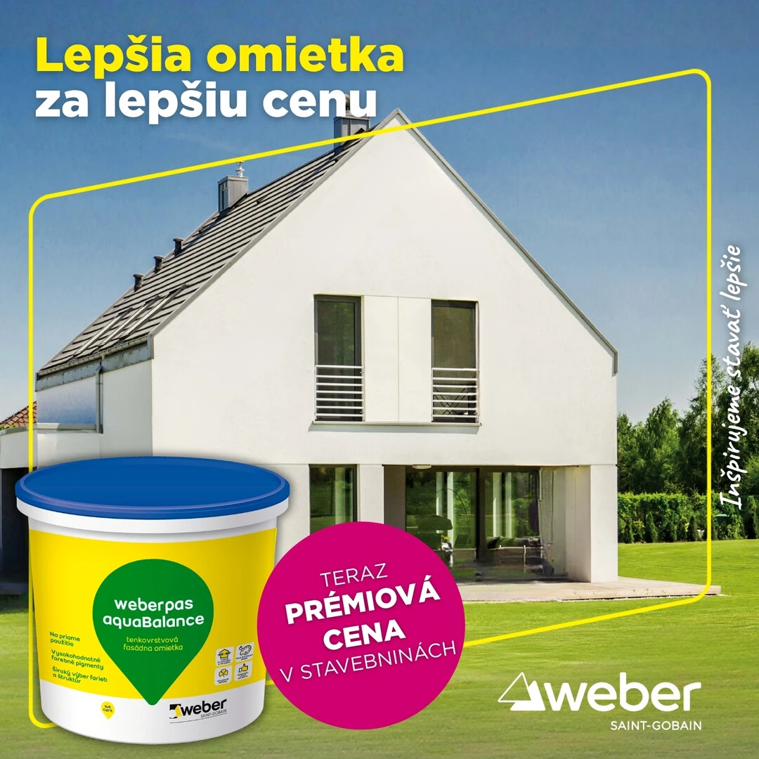 Jarná akcia Weber 2026 - Lepšia omietka za lepšiu cenu
