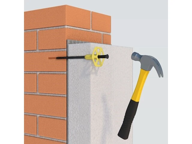 Kotvenie izolačných dosiek kladivom