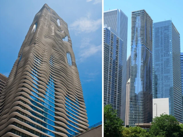 Mrakodrap Aqua v meste Chicago