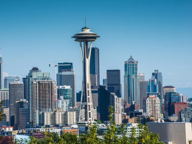 Space Needle v meste Seattle