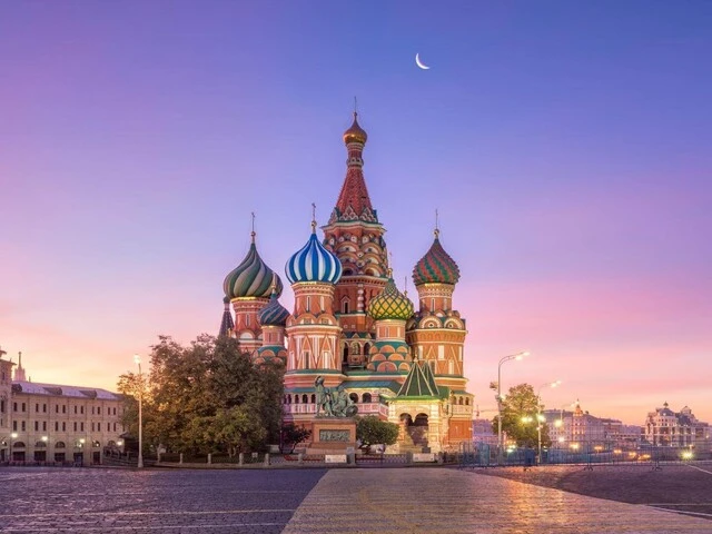 Chrám Vasilija Blaženého v Moskve.