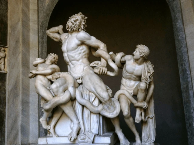  Socha kňaza Laokoóna a jeho synov.