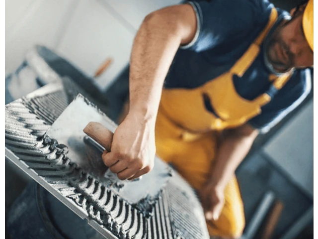 Príprava lepenia dlaždice