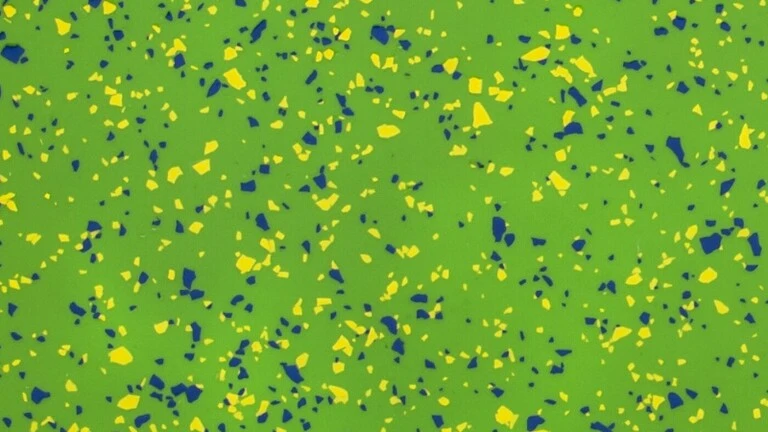 RAL 6018, modré a žlté chipsy