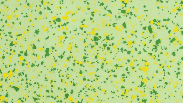 RAL 6019, zelené a žlté chipsy