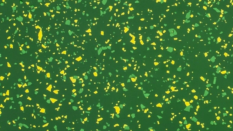 RAL 6029, zelené a žlté chipsy