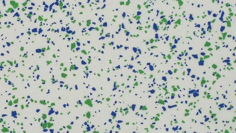 RAL 7035, modré a zelené chipsy