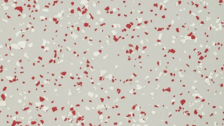 RAL 7035, biele a červené chipsy