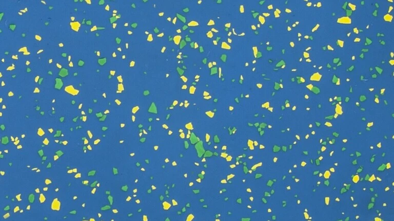 RAL 5015, zelené a žlté chipsy