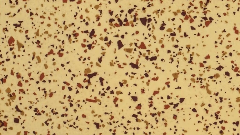 RAL 1015, hnedé, okrové a oranžové chipsy