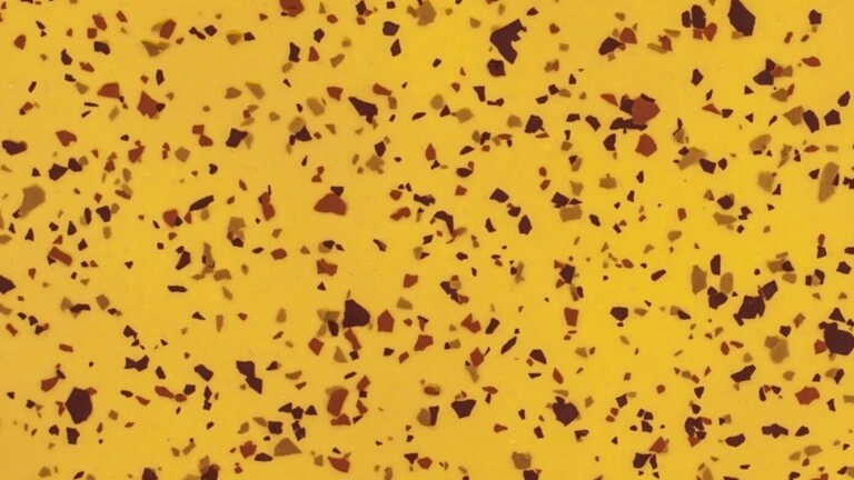 RAL 1017, hnedé, okrové a oranžové chipsy