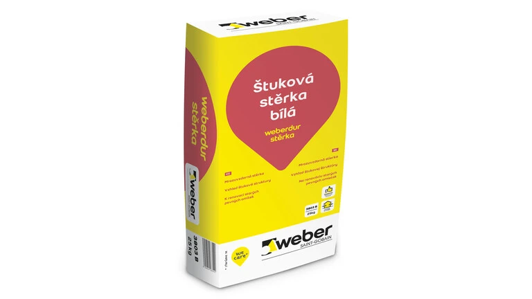 weberdur stierka - Biela štuková stierka