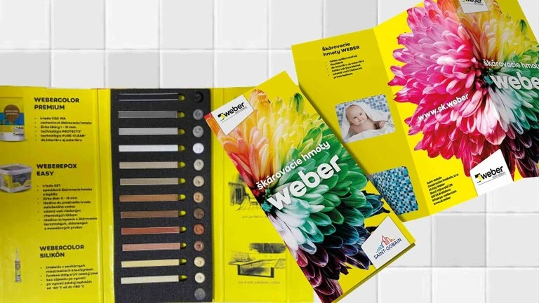 3D vzorkovník škárovacích hmôt Weber