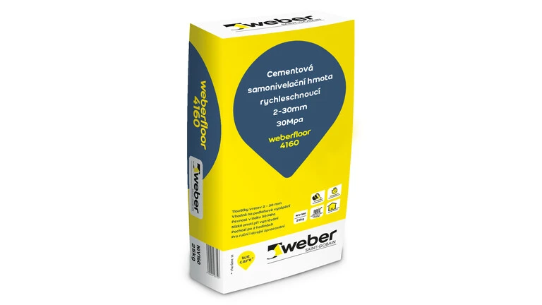 weberfloor 4160 - Samonivelačná záťažová modifikovaná podlahová hmota rýchlotuhnúca