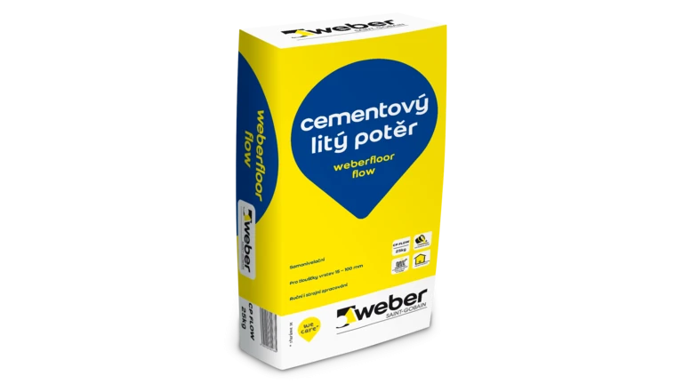weberfloor flow - Cementový poter vystužený vláknami