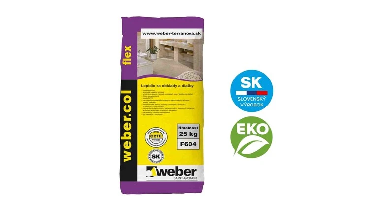 Lepidlo na obklady a dlažby webercol flex - EKO produkt