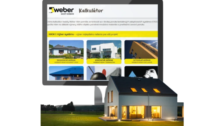 Online kalkulátor fasády Weber