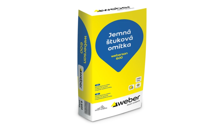 webersan 600 - Jemná štuková omietka