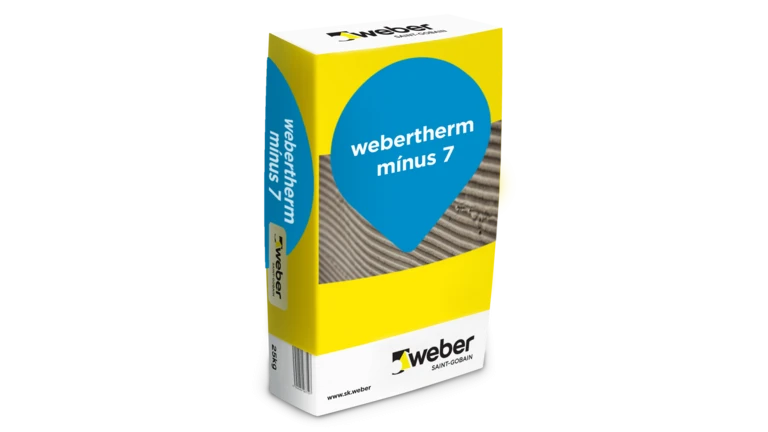 webertherm minus 7 - Lepiaca a výstužná malta na lepenie a stierkovanie tepelnoizolačných materiálov v chladnom období
