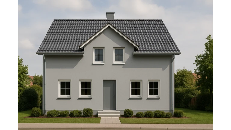 Šedý odtieň weber color.line na fasáde