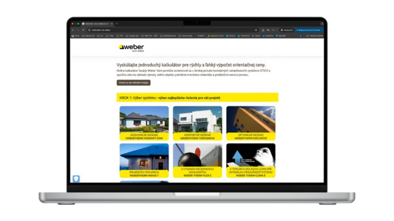 Weber Kalkulátor fasády 