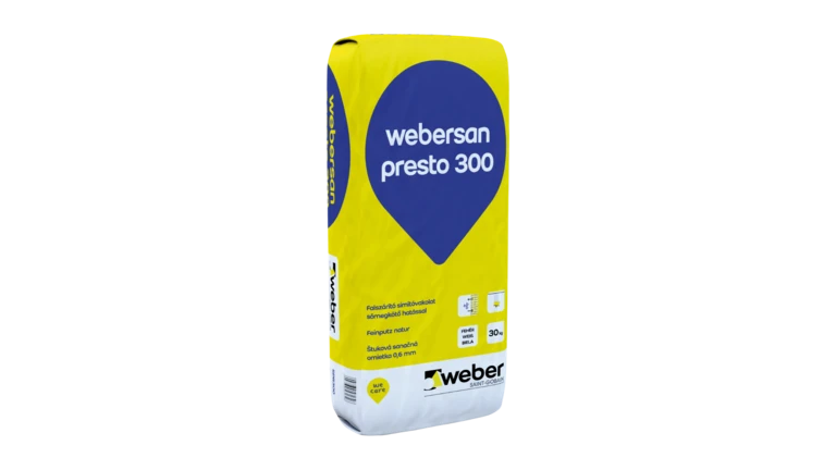webersan presto 300 - Štuková omietka pre sanačný systém