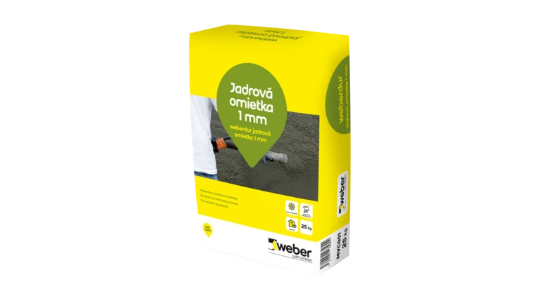 weberdur jadrová omietka 1 mm - Interiérová omietka