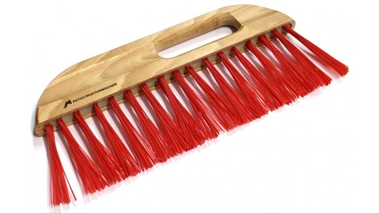 Metlička na dekoratívne stvárnenie fasád (textúrovanie metličkou) pomocou omietky weberpas silikon brush